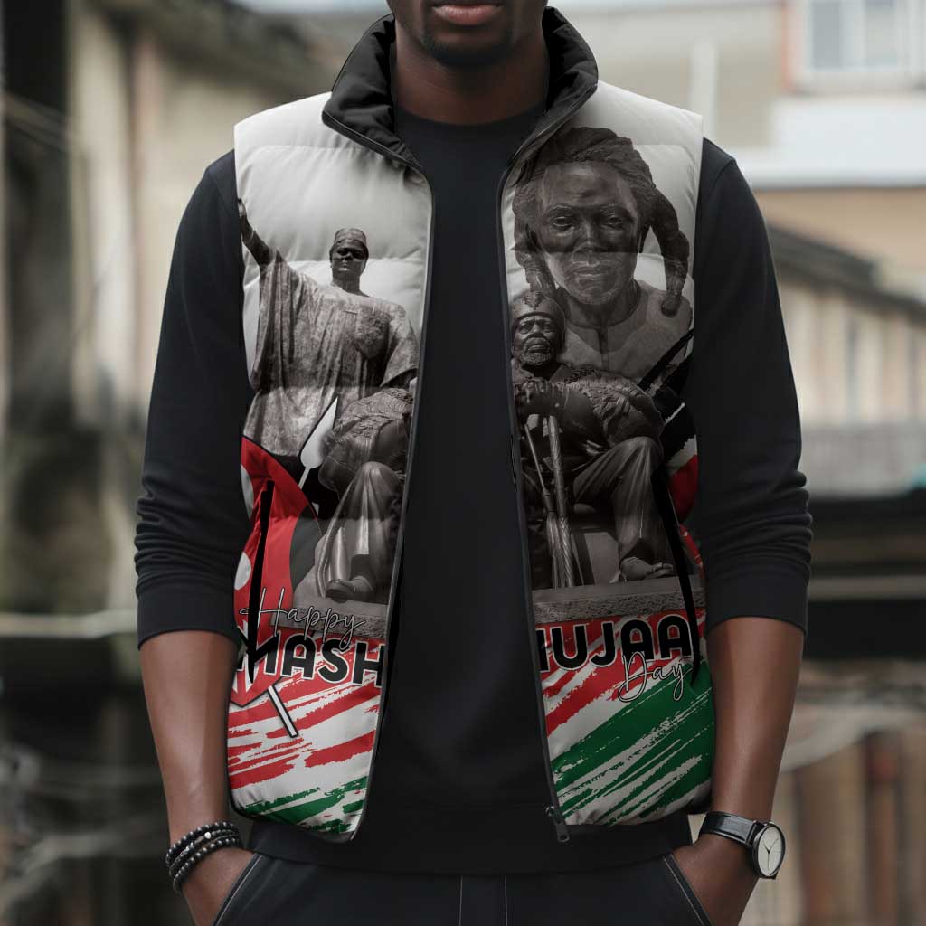 Kenya Mashujaa Day Sleeveless Puffer Jacket Kenyan Heroes