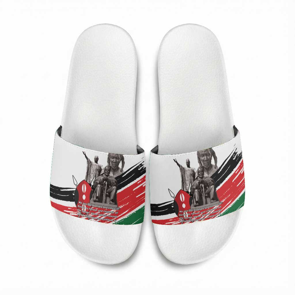 Kenya Mashujaa Day Slide Sandals Kenyan Heroes
