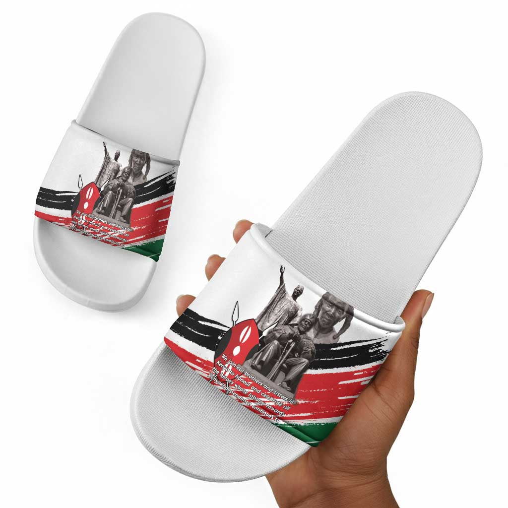Kenya Mashujaa Day Slide Sandals Kenyan Heroes