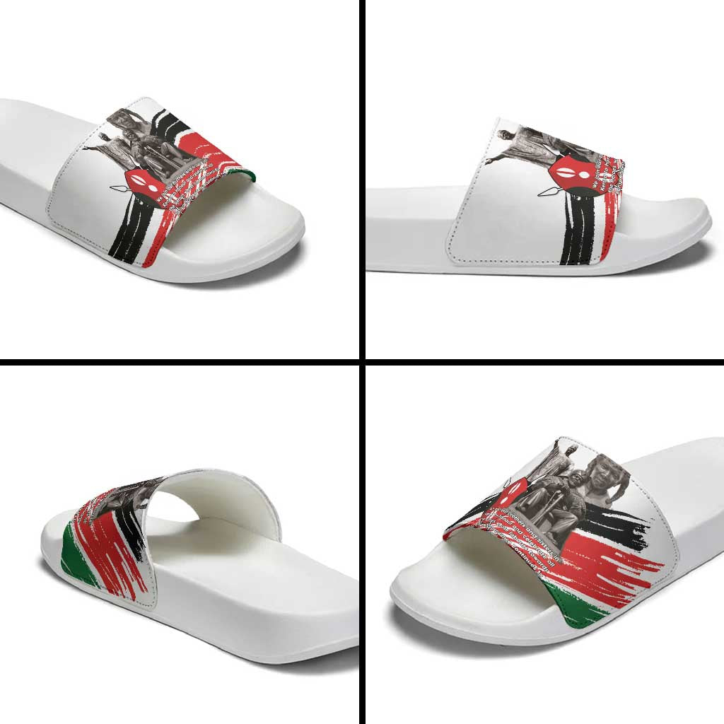 Kenya Mashujaa Day Slide Sandals Kenyan Heroes