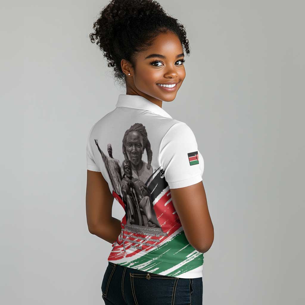 Happy Kenya Heroes Day Women Polo Shirt Kenyan Heroes - African Pride