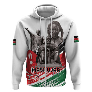 Happy Kenya Heroes Day Zip Hoodie Kenyan Heroes - African Pride