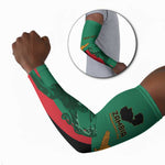 Personalized Zambia Independence Day Arm Sleeves Lusaka Freedom Statue
