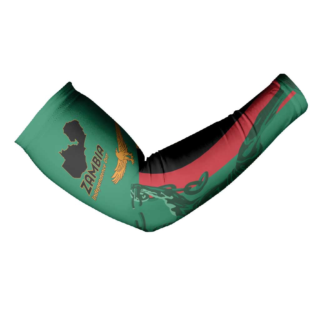 Personalized Zambia Independence Day Arm Sleeves Lusaka Freedom Statue