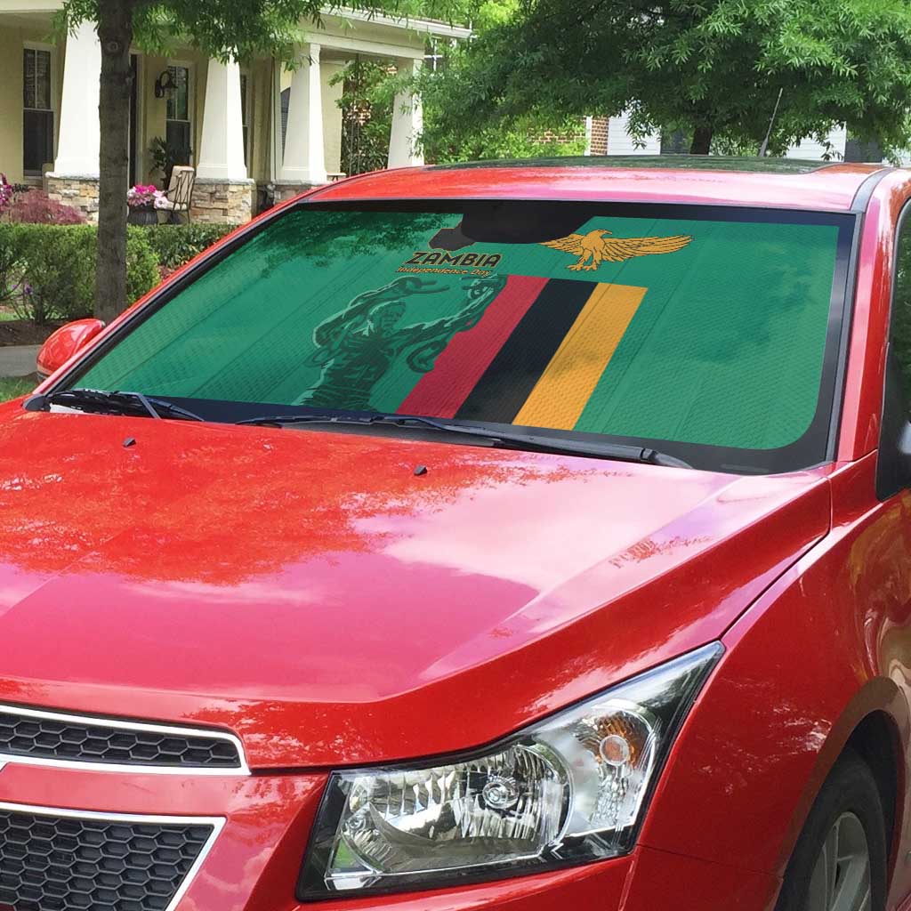 Zambia Independence Day Auto Sun Shade Lusaka Freedom Statue