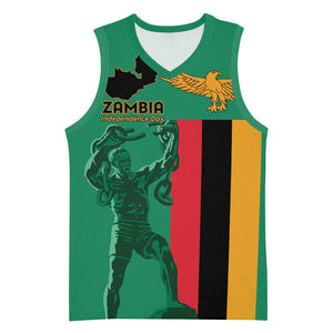 Zambia Independence Day Personalized Basketball Jersey Statue of Freedom LT15