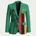 Personalized Zambia Independence Day Blazer Lusaka Freedom Statue