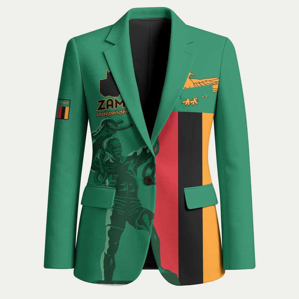Personalized Zambia Independence Day Blazer Lusaka Freedom Statue