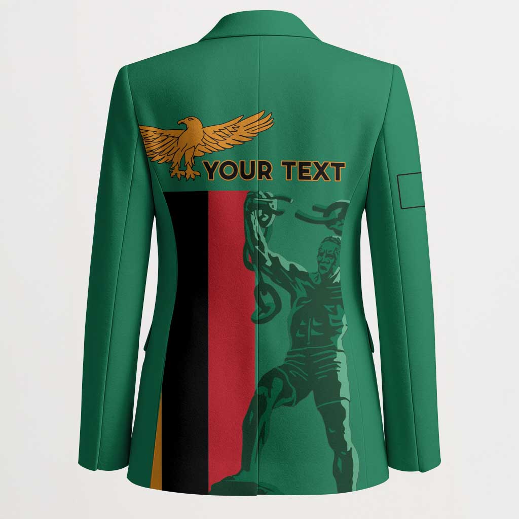 Personalized Zambia Independence Day Blazer Lusaka Freedom Statue
