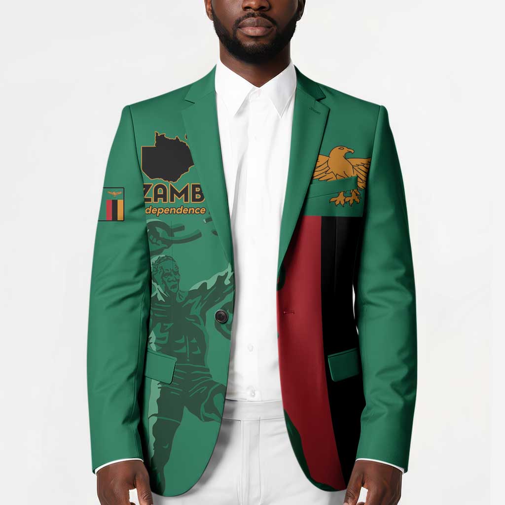 Personalized Zambia Independence Day Blazer Lusaka Freedom Statue