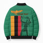 Personalized Zambia Independence Day Bomber Puffer Jacket Lusaka Freedom Statue