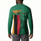 Personalized Zambia Independence Day Button Sweatshirt Lusaka Freedom Statue