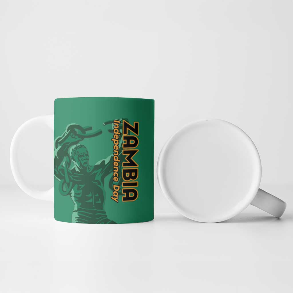 Personalized Zambia Independence Day Ceramic Mug Lusaka Freedom Statue