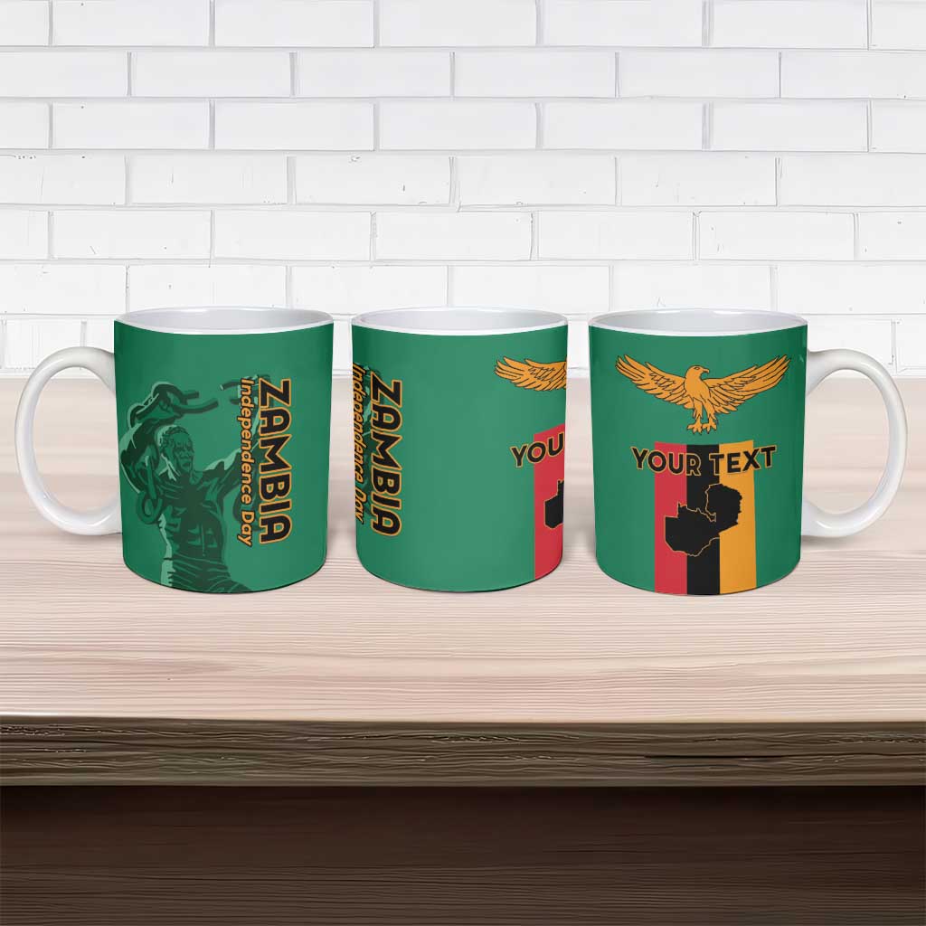 Personalized Zambia Independence Day Ceramic Mug Lusaka Freedom Statue