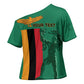 Personalized Zambia Independence Day Cross Shoulder Shirt Lusaka Freedom Statue