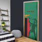 Personalized Zambia Independence Day Door Cover Lusaka Freedom Statue