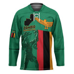 Personalized Zambia Independence Day Hockey Jersey Lusaka Freedom Statue