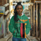 Zambia Independence Day Personalized Hoodie Statue of Freedom - African Pride
