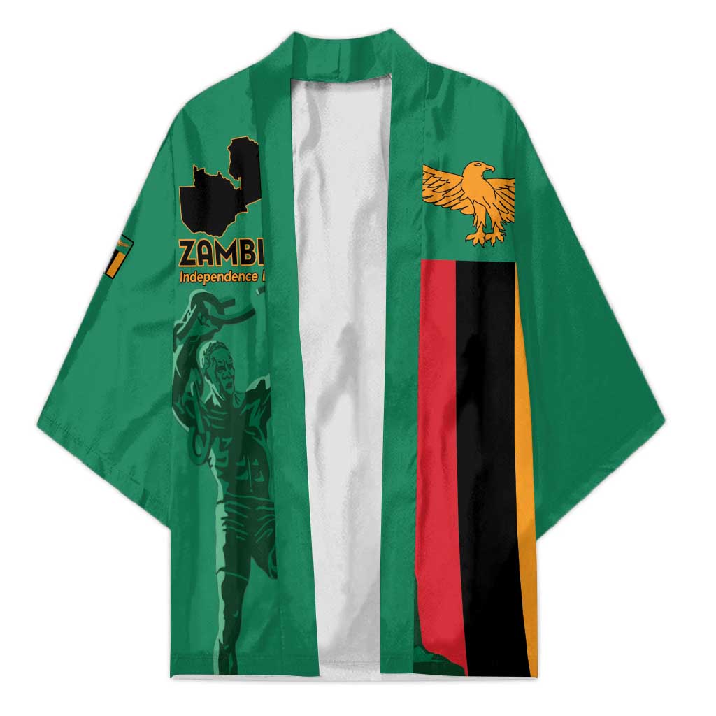 Personalized Zambia Independence Day Kimono Lusaka Freedom Statue