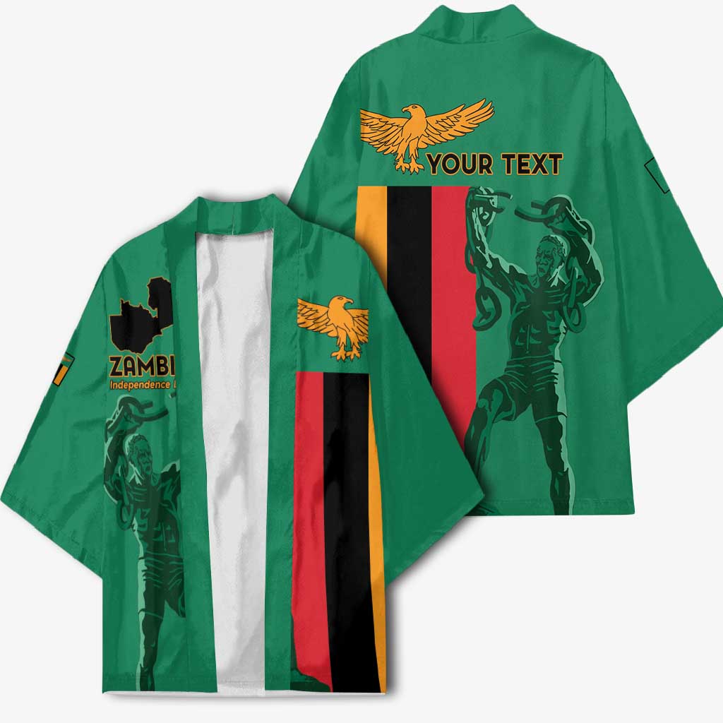 Personalized Zambia Independence Day Kimono Lusaka Freedom Statue