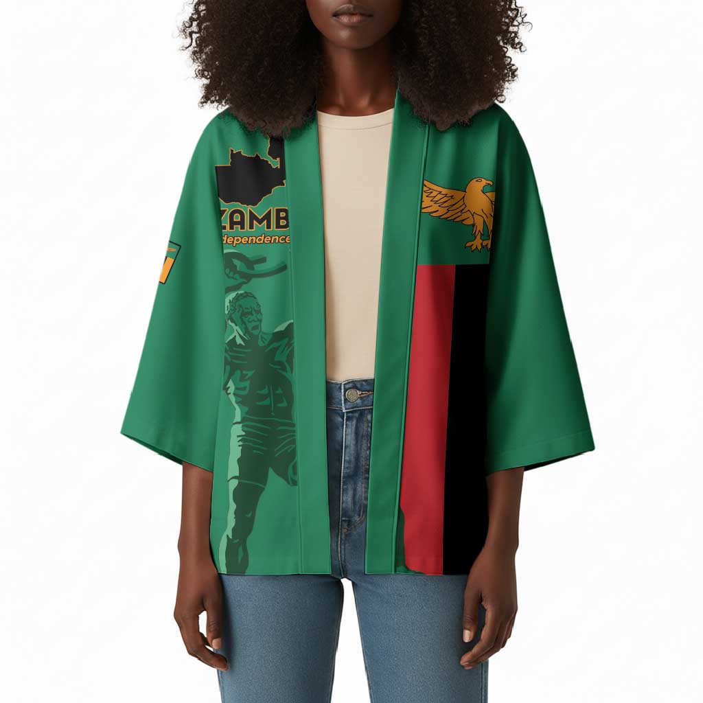 Personalized Zambia Independence Day Kimono Lusaka Freedom Statue