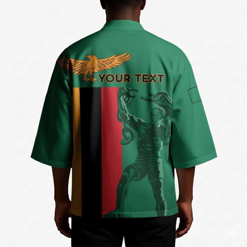 Personalized Zambia Independence Day Kimono Lusaka Freedom Statue