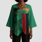 Personalized Zambia Independence Day Kimono Sleeve Blouse Lusaka Freedom Statue