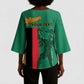 Personalized Zambia Independence Day Kimono Sleeve Blouse Lusaka Freedom Statue