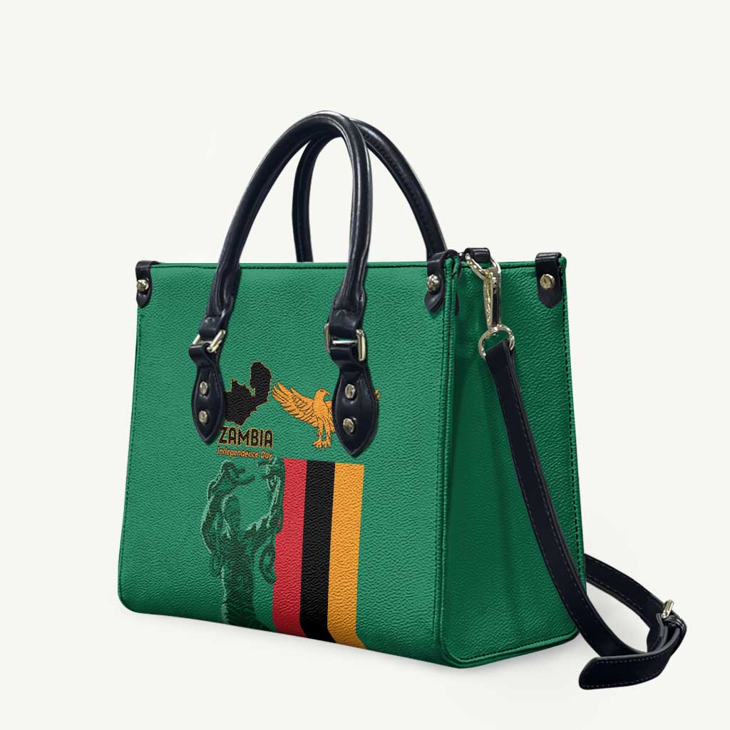 Zambia Independence Day Leather Bag Lusaka Freedom Statue