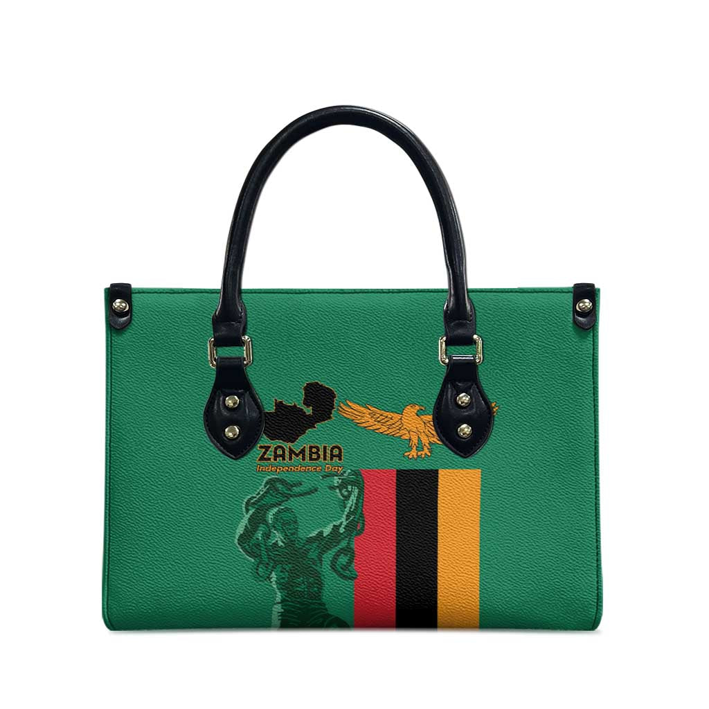 Zambia Independence Day Leather Bag Lusaka Freedom Statue