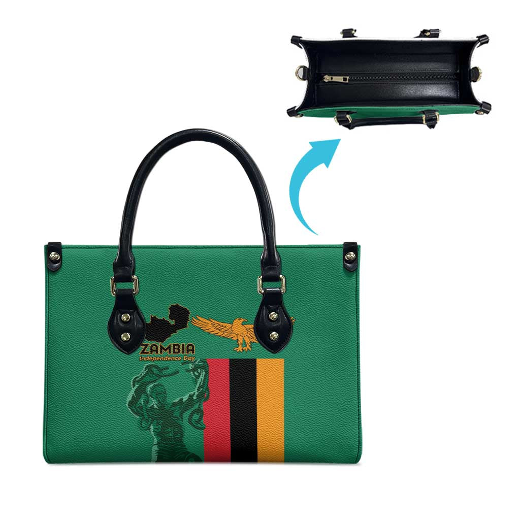 Zambia Independence Day Leather Bag Lusaka Freedom Statue