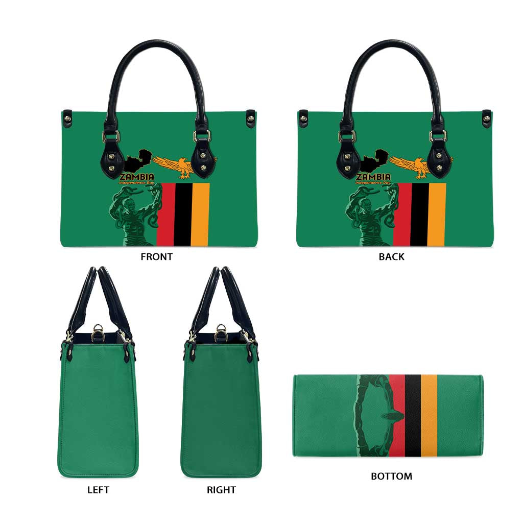 Zambia Independence Day Leather Bag Lusaka Freedom Statue
