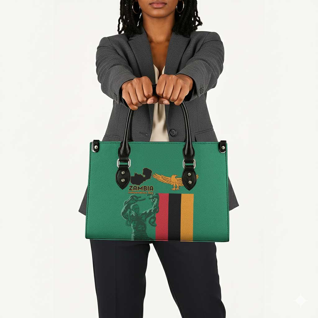 Zambia Independence Day Leather Bag Lusaka Freedom Statue