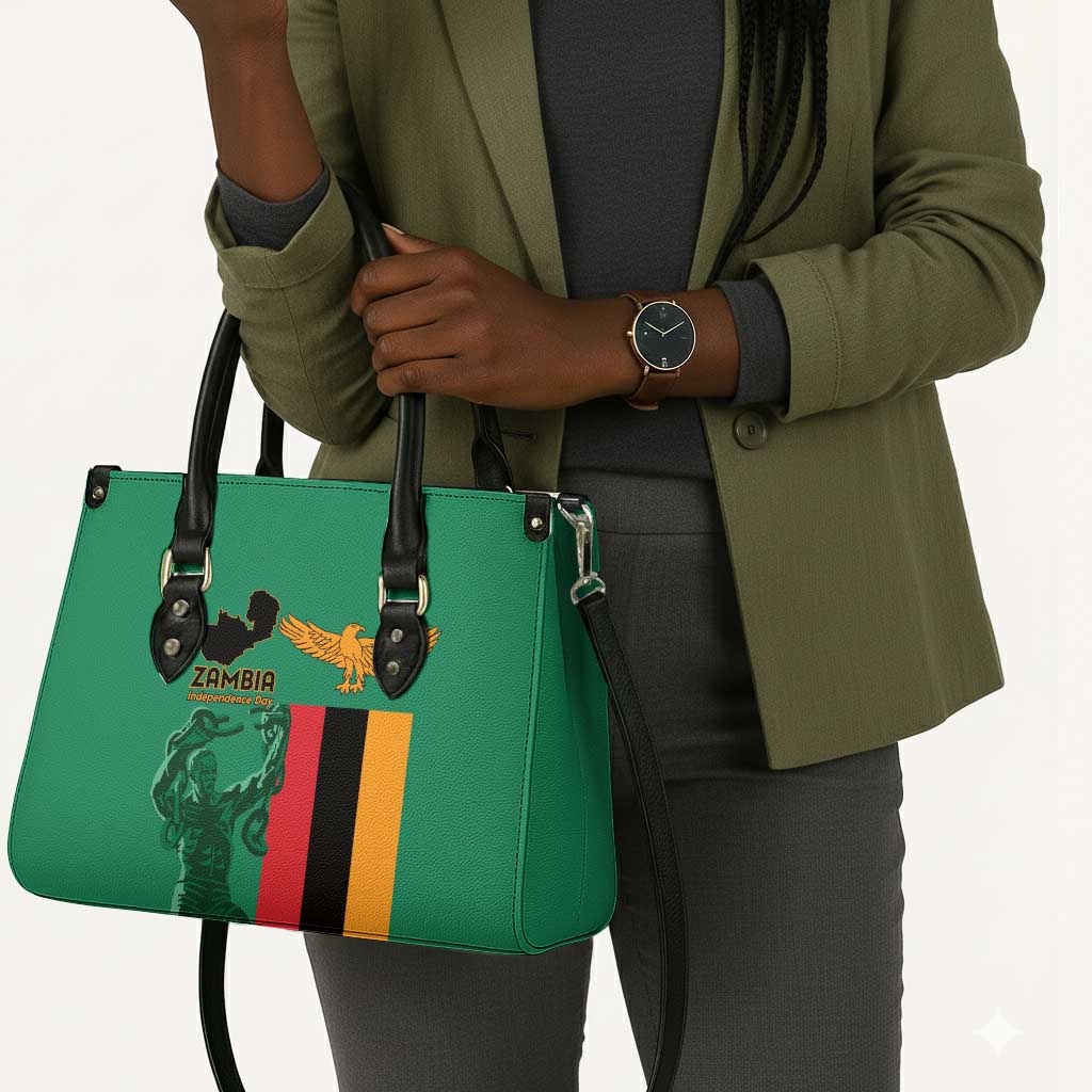 Zambia Independence Day Leather Bag Lusaka Freedom Statue