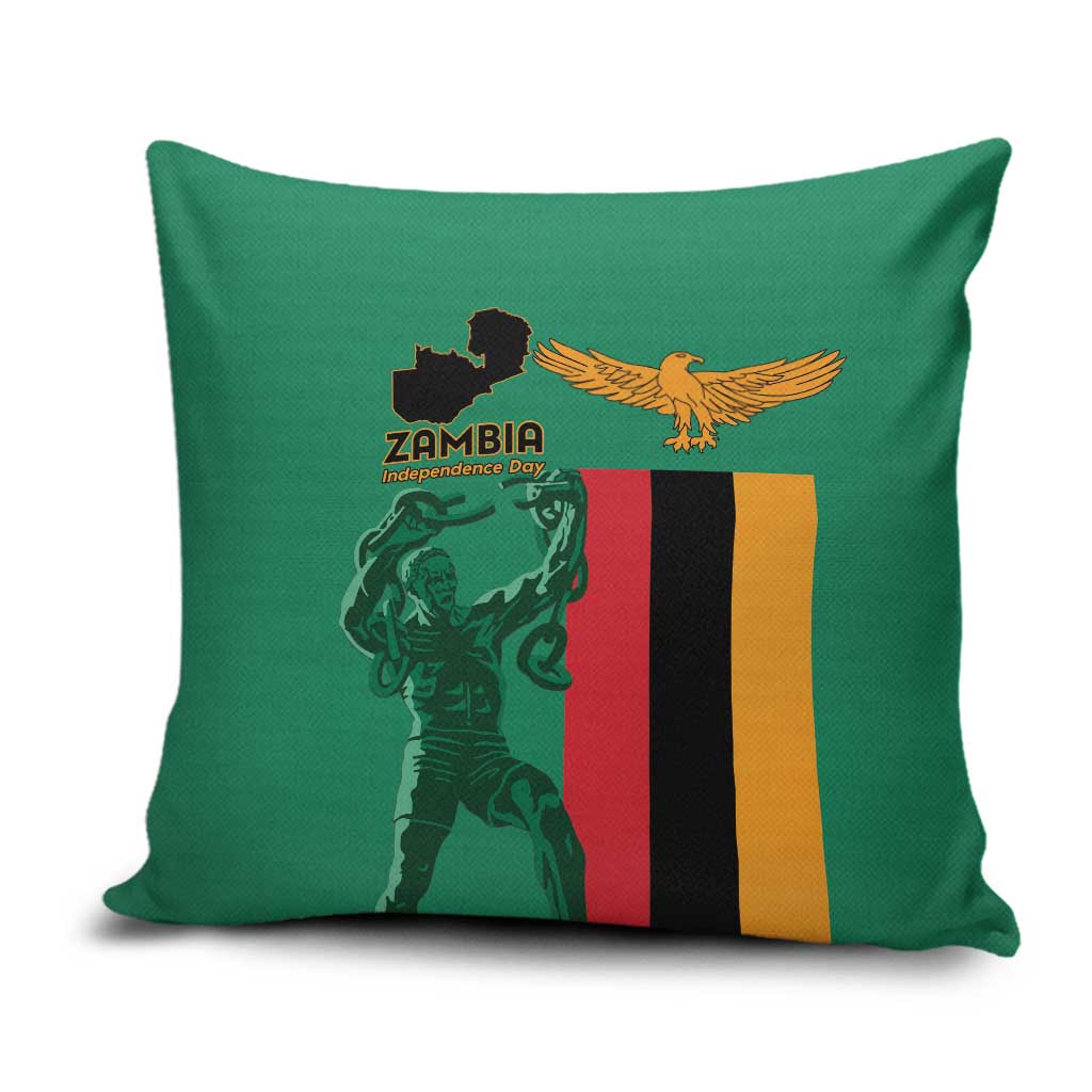 Zambia Independence Day Pillow Cover Lusaka Freedom Statue