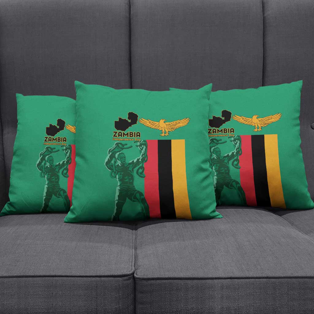Zambia Independence Day Pillow Cover Lusaka Freedom Statue