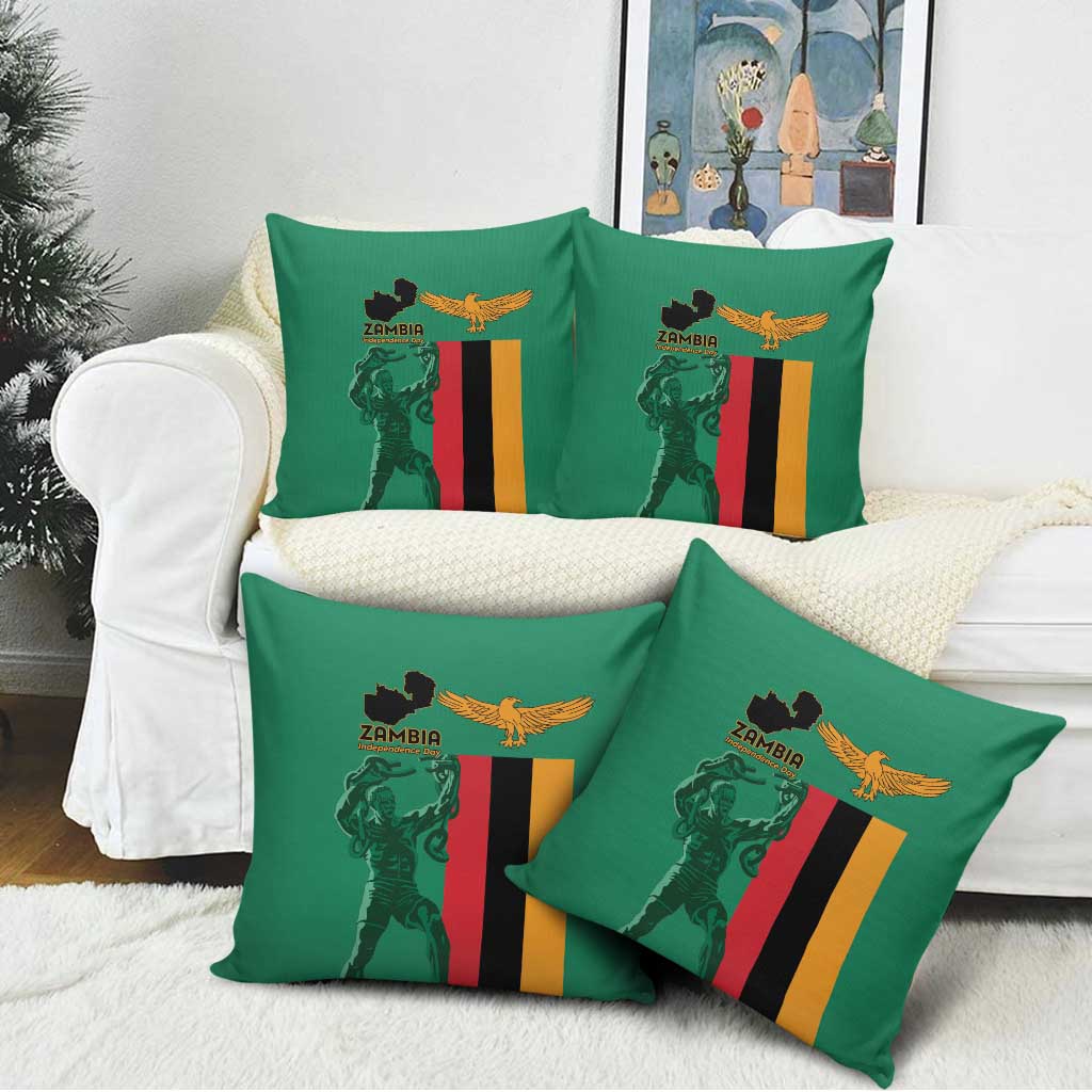 Zambia Independence Day Pillow Cover Lusaka Freedom Statue