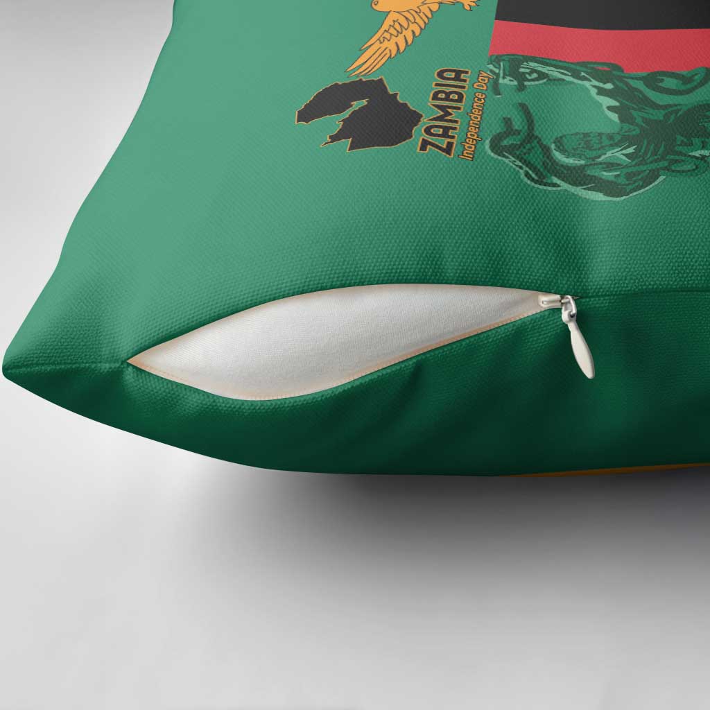 Zambia Independence Day Pillow Cover Lusaka Freedom Statue