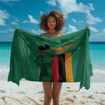 Zambia Independence Day Sarong Statue of Freedom - African Pride
