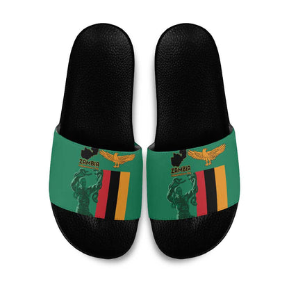 Zambia Independence Day Slide Sandals Lusaka Freedom Statue