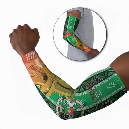 Personalized Burkina Faso Martyrs Day Arm Sleeves Monument des Heros Nationaux