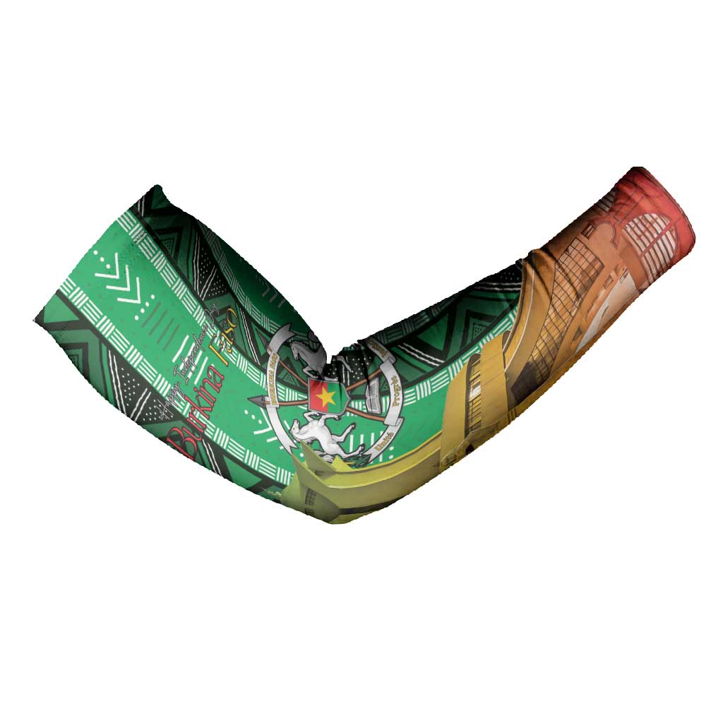 Personalized Burkina Faso Martyrs Day Arm Sleeves Monument des Heros Nationaux
