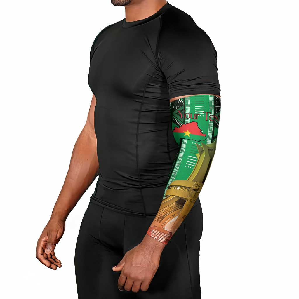 Personalized Burkina Faso Martyrs Day Arm Sleeves Monument des Heros Nationaux