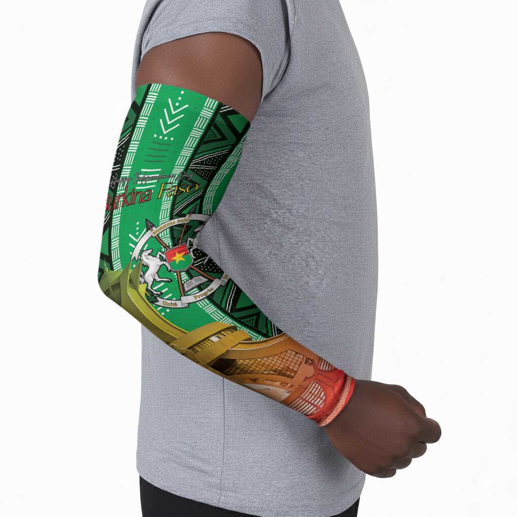 Personalized Burkina Faso Martyrs Day Arm Sleeves Monument des Heros Nationaux