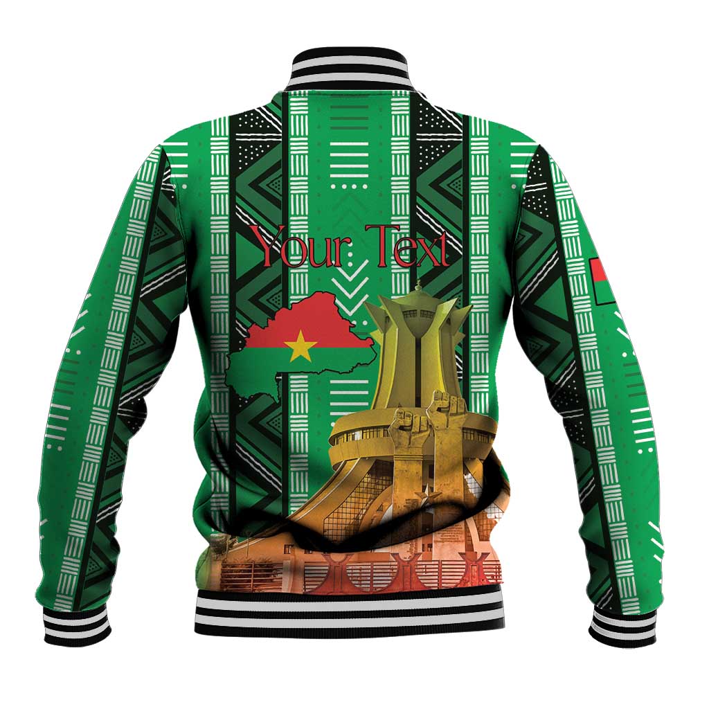 Burkina Faso Martyrs Day Personalized Baseball Jacket Monument des Heros Nationaux - African Pride
