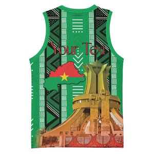 Burkina Faso Martyrs Day Personalized Basketball Jersey Monument des Heros Nationaux LT15