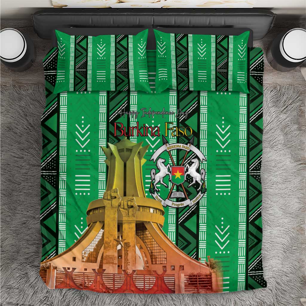 Burkina Faso Martyrs Day Bedding Set Monument des Heros Nationaux - African Pride