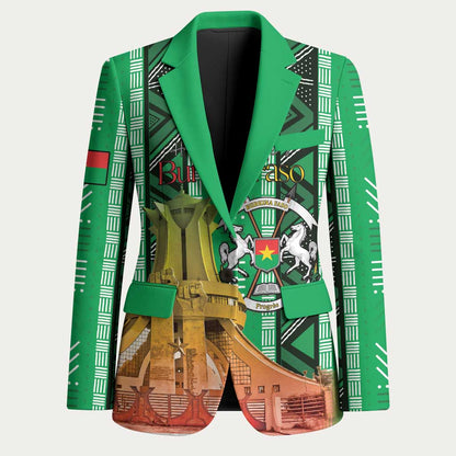 Personalized Burkina Faso Martyrs Day Blazer Monument des Heros Nationaux