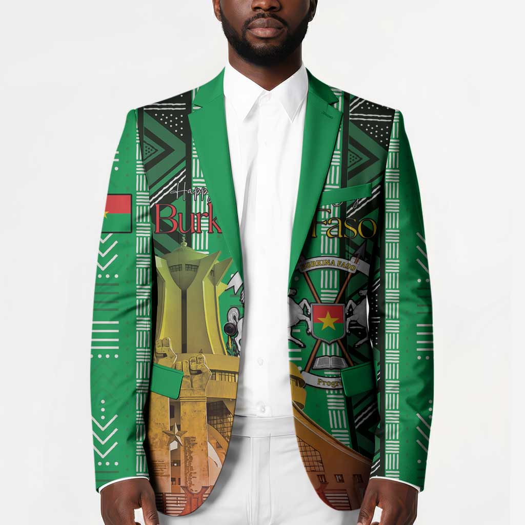 Personalized Burkina Faso Martyrs Day Blazer Monument des Heros Nationaux