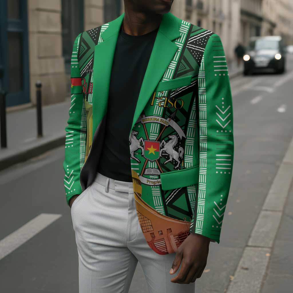 Personalized Burkina Faso Martyrs Day Blazer Monument des Heros Nationaux